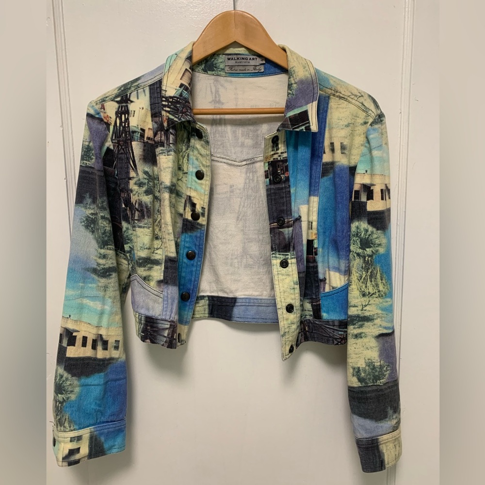 Vintage Cropped Jean Jacket